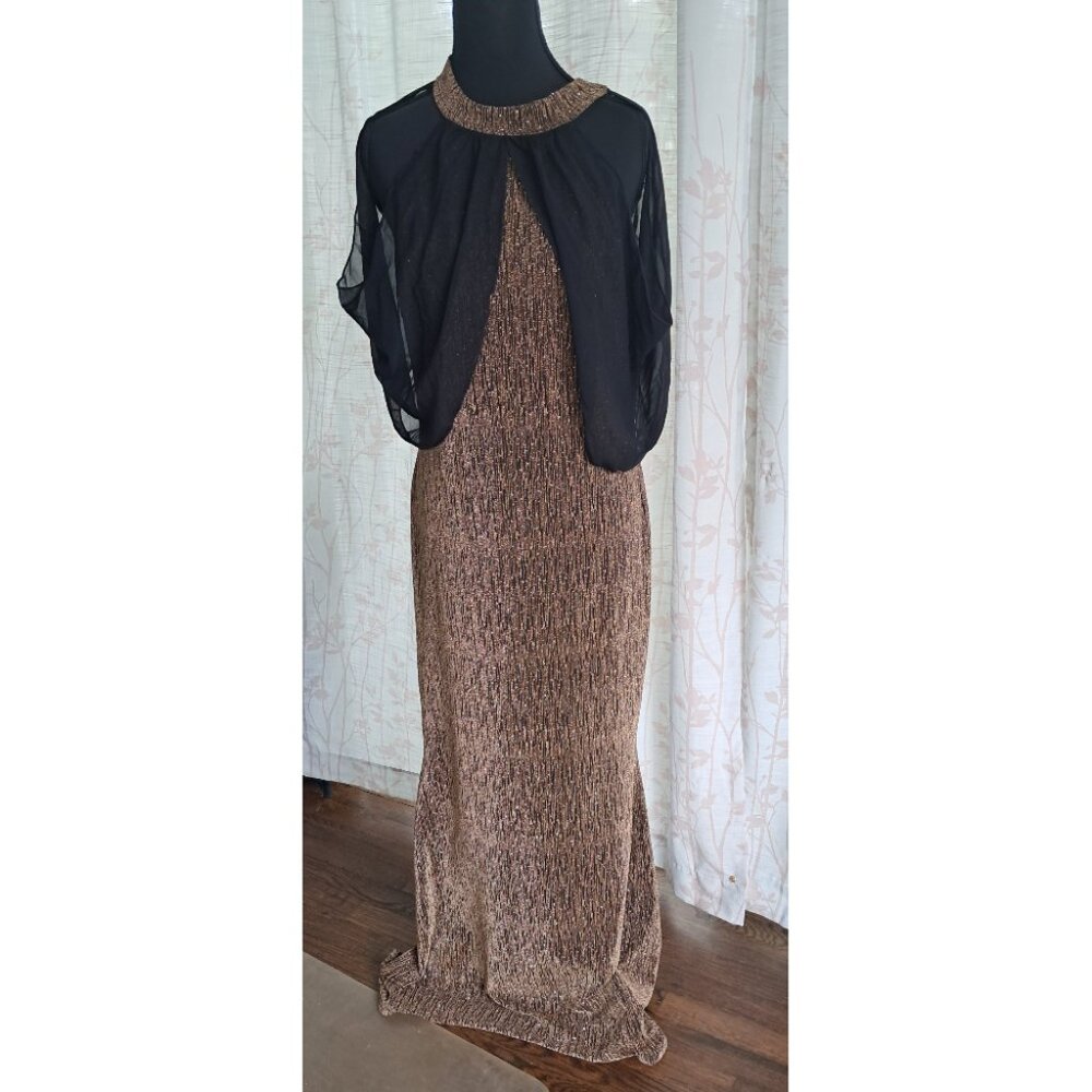 Sparkly Dress with Cape Sleeves